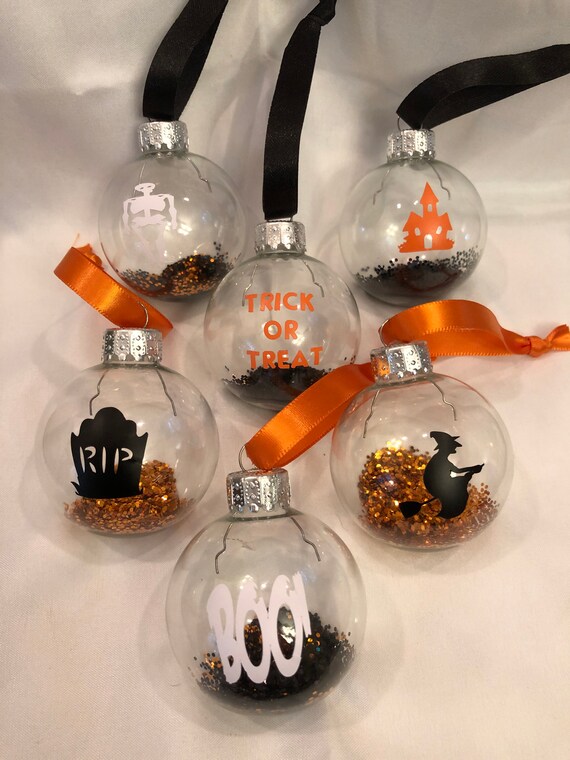 Halloween Ornament 2 Set of 6 Etsy