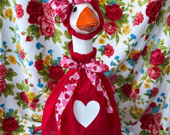 Goose(Duck) outfit Valentine’s Day dress