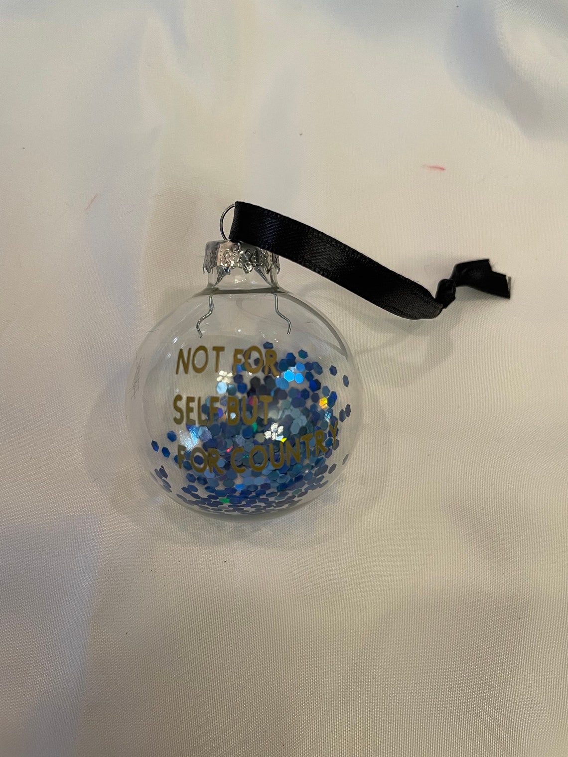 Navy Ornaments Set of 6 Etsy