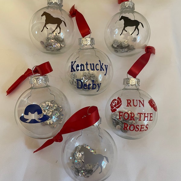 Derby ornaments set of 6