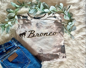 1966-77 Ford Bronco 4x4 Truck T-Shirt - Full Color Print, Turquoise Design, Unisex X-Large Orange - View #6