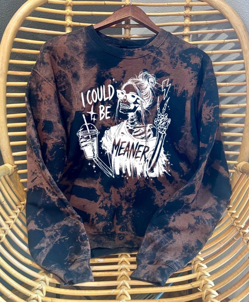 Acid Wash Crewneck - Etsy Canada
