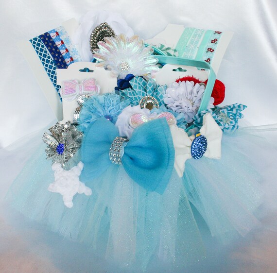 Girls Winter Wonderland Gift Basket Filled With Headbands Etsy