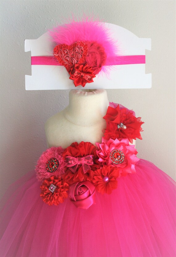 toddler Valentine/'s Day Tutu /& crochet fuzzy Top Valentines Day Outfit 2-3 yrs