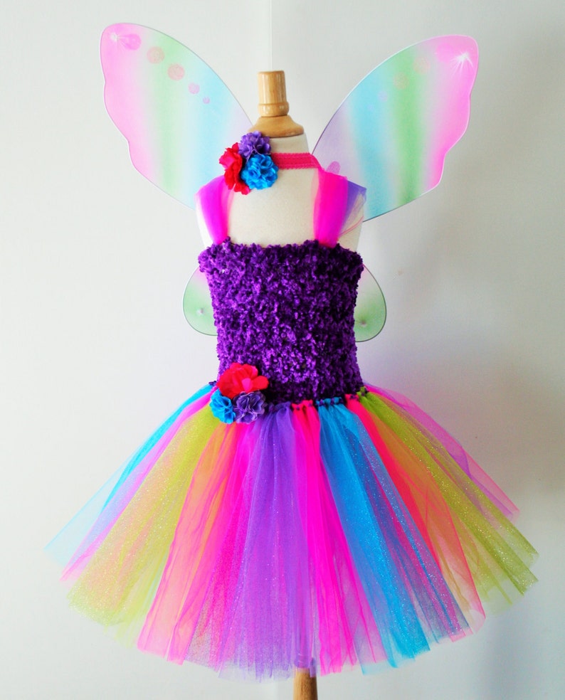 Girls Glitter Fairy Tutu Dress Infant thru Girls 8 Etsy