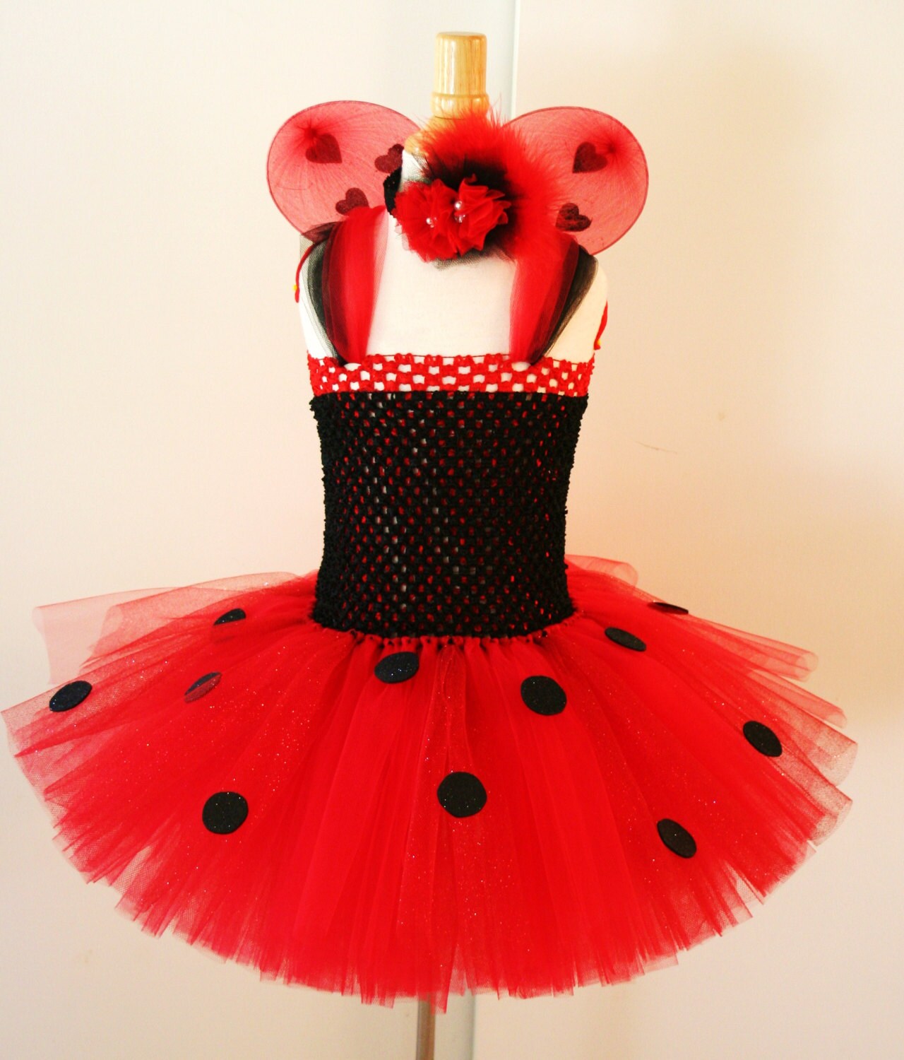 Girls Ladybug Costume Tutu Dress Size Infant thru Girls 8 Etsy
