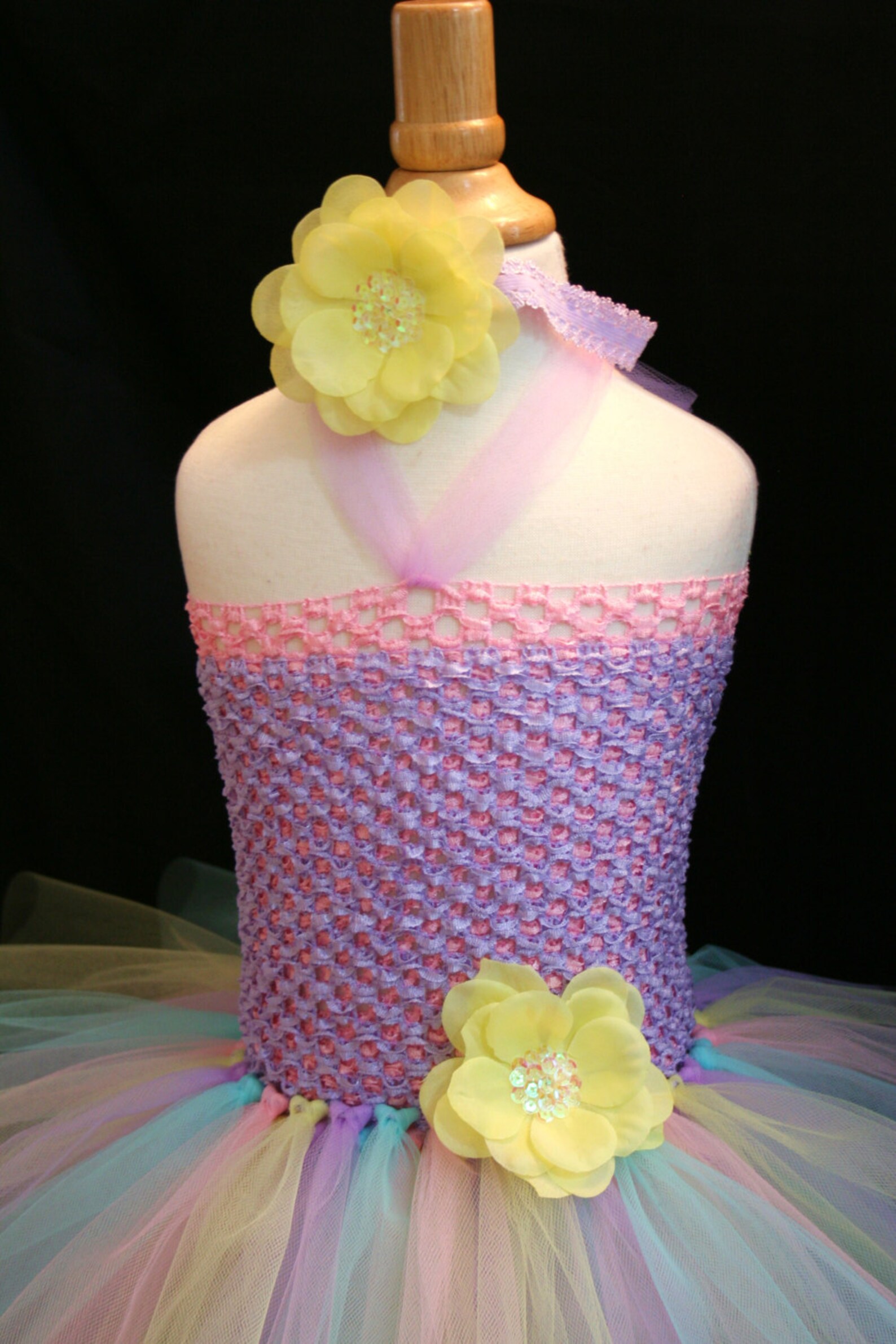 Baby Girls Easter Pastel Tutu Dress With Headband Set Infant Etsy