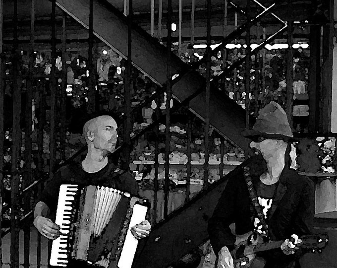 Buskers.....Following the footsteps of Evan Evanovitch....Pikes Place Market, Seattle, Washington