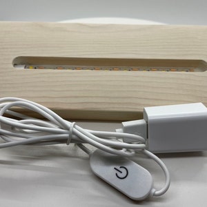 Dimbaar led-nachtlampje houten displaystandaard voor verlichting van de regenboogbrugboog (gemiddeld)