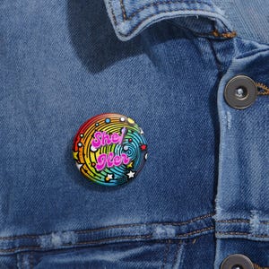 Prideful Custom Pin Buttons - Colorful LGBTQ+ Accessories for Self-Expression, Party Favors, Gifts, and More