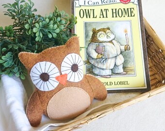 Felt Woodland Owl, Book and Plush Set, Forest Friends, Arnold Lobel, Owl Plushie