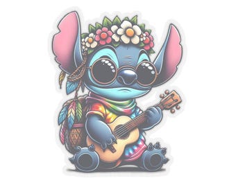 Stitch Sticker, Stitch Hippie Sticker, Stitch boho sticker, stitch tech sticker, Kiss-Cut Stickers