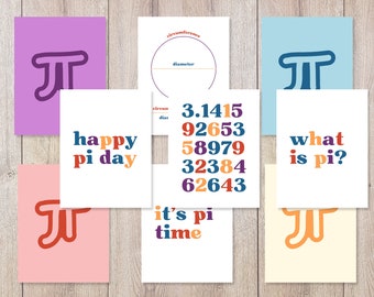 Pi Day Classroom Decor Bundle, Instant Download, Print at Home, Letter Sized