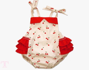 Patron de couture pour barboteuse bébé PDF | Patron de barboteuse pour nouveau-né et petite fille, ISABELLA PDF