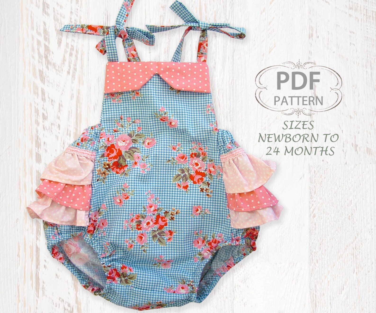 Baby Romper Pattern Ruffle Romper Pattern Diaper Cover Etsy Canada