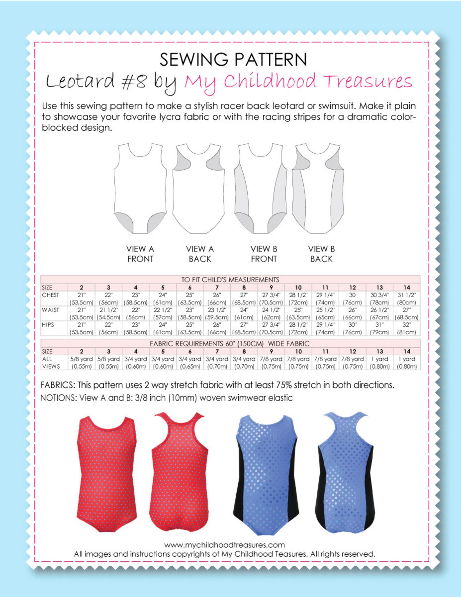 Swimsuit Patterns Leotard Pattern Swimwear Sewing Pattern Etsy UK