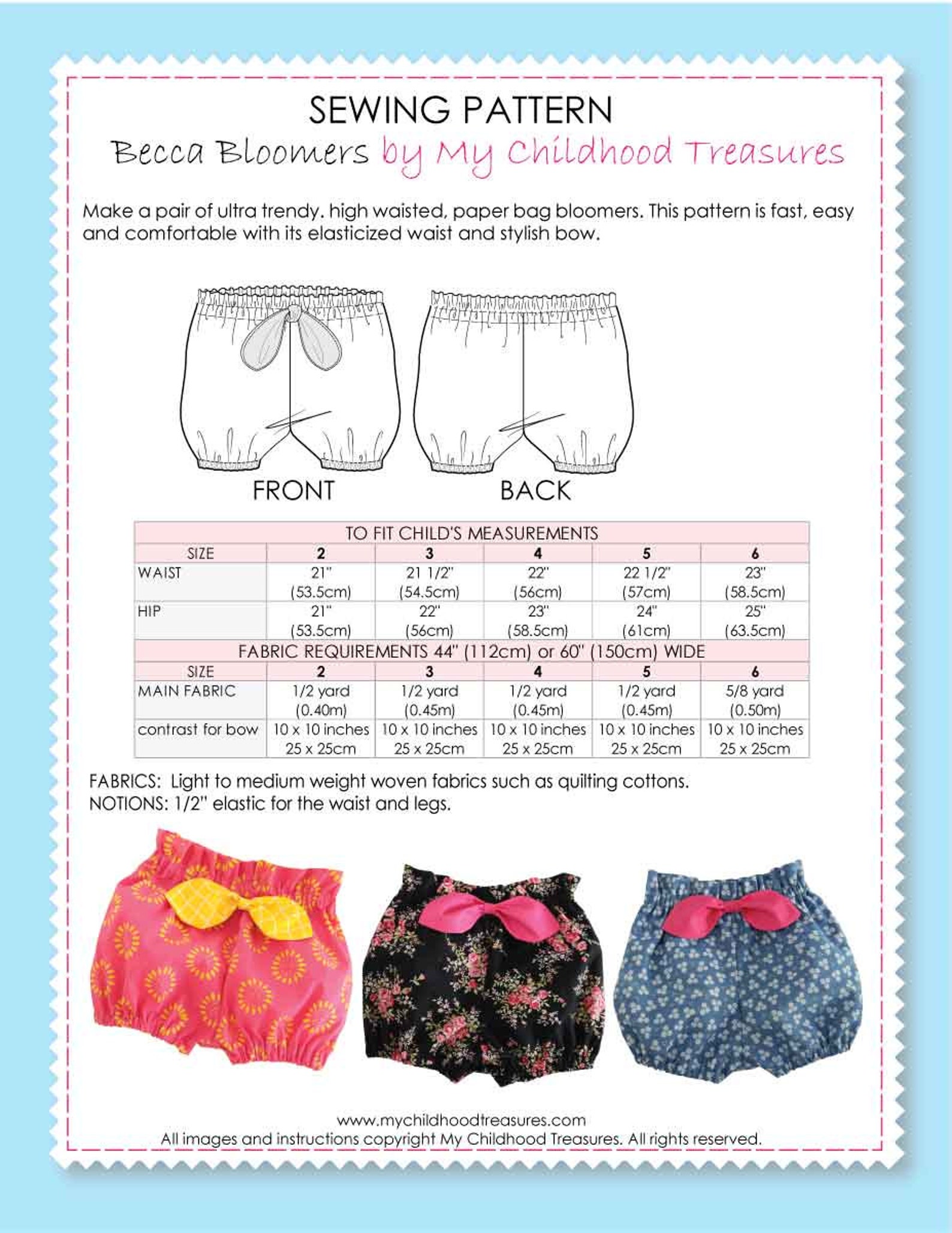 Bloomer Pattern Pdf High Waisted Bloomer Pattern Paper Bag Etsy Australia