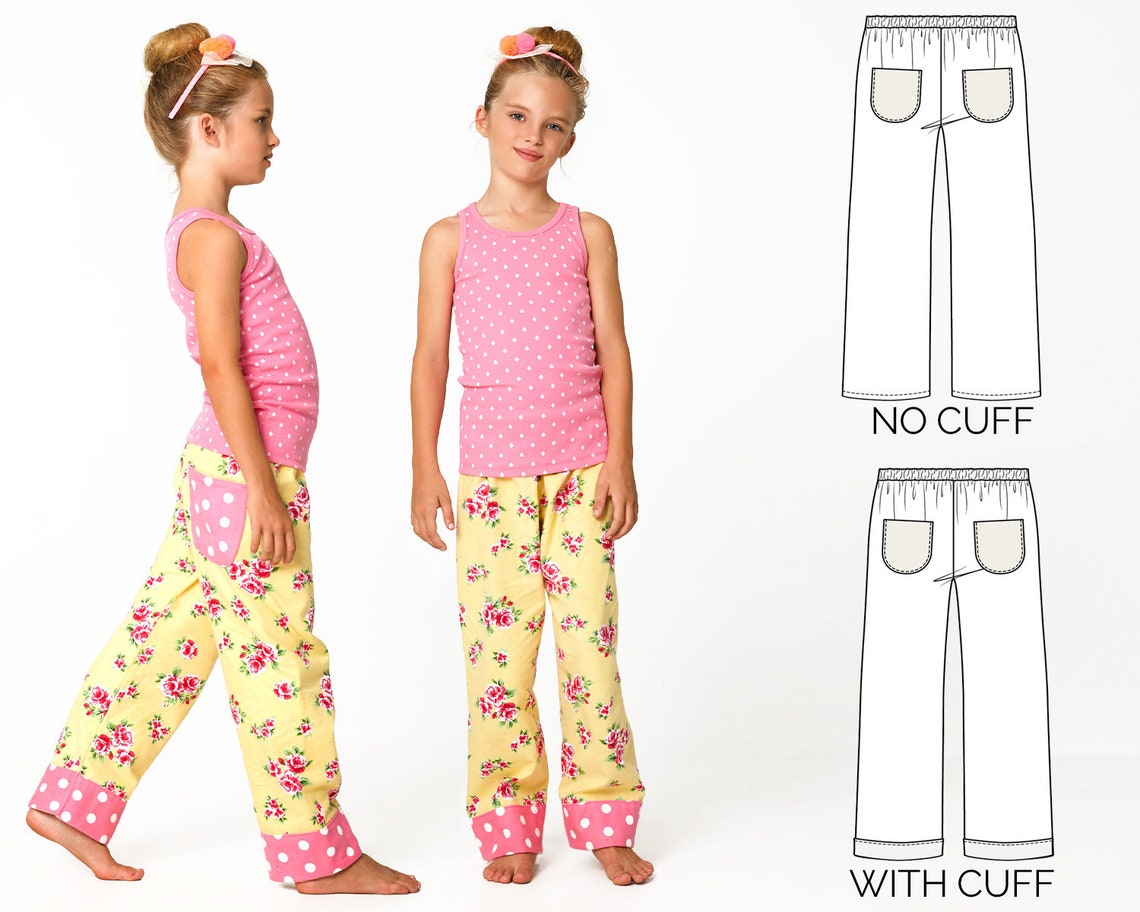 Pants Pattern Pdf Girls Pants Pattern Pants Sewing Pattern Etsy