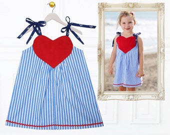 Girls Dress pattern pdf, Childrens Sewing Pattern, Dress Sewing Pattern, Girls Clothing Pattern, Sewing Pattern for Kids, LOVE DRESS