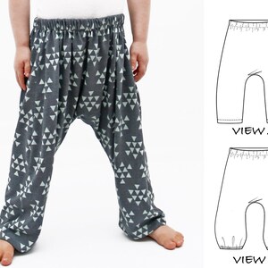 Harem Pants Pattern, Baby Harem Pants Pattern, Baby Pants Pattern ...