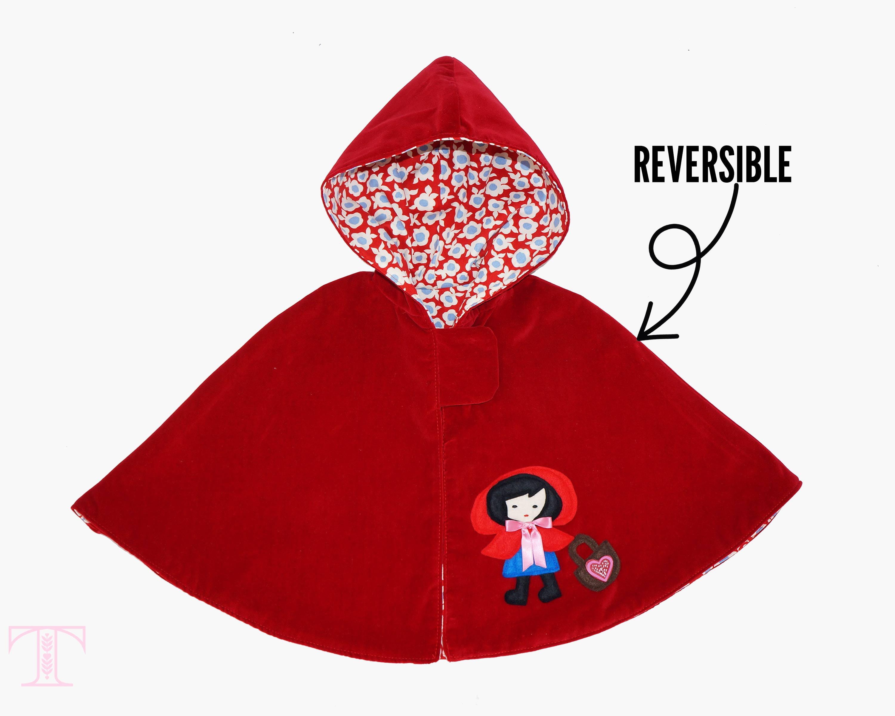 Cape Sewing Pattern + VIDEO with Hood, Girls Boys Kids, Costume Pattern, Easy Beginner Cape Pattern PDF, MAISIE
