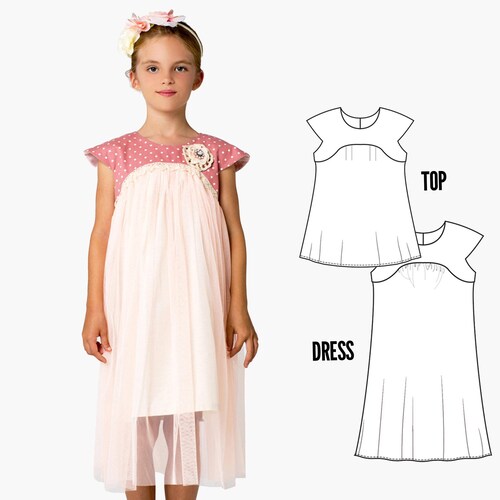 blue dress for baby girl Geranium Girl's Dress Large (6yr main image 0