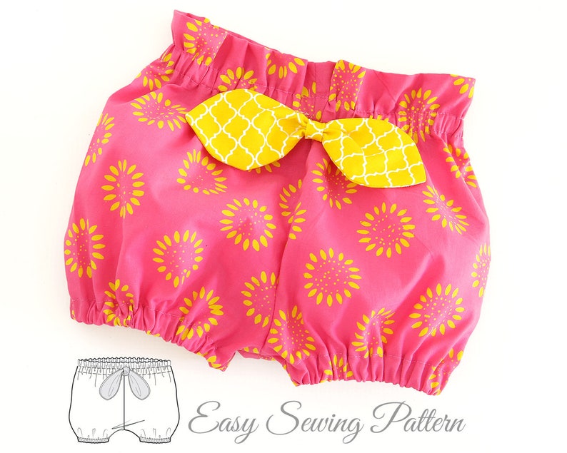 Baby Bloomer Pattern PDF High Waisted Bloomer Pattern Diaper Etsy
