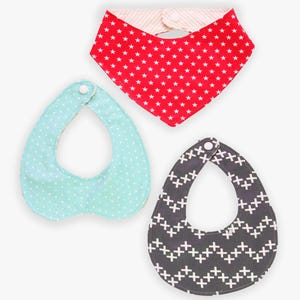 Baby Bib Pattern, Bandana Bib Pattern, Bib Patterns, Bib Pattern, Bib Sewing Pattern PDF, BIB SET 1 (BT03)