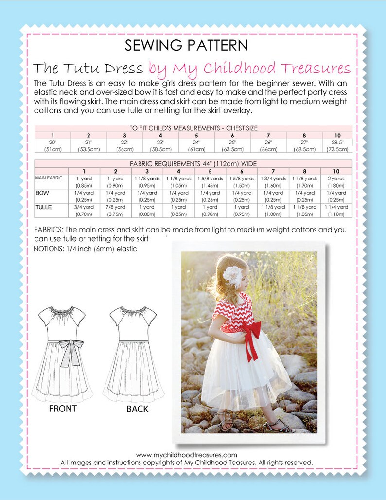 Flower Girl Dress Pattern Childrens Sewing Pattern PDF Girls Etsy