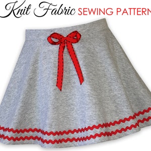 FAST Girls skirt pattern PDF, Childrens sewing pattern pdf, girls sewing pattern pdf, stretch sewing pattern, skirt pattern SIMONE