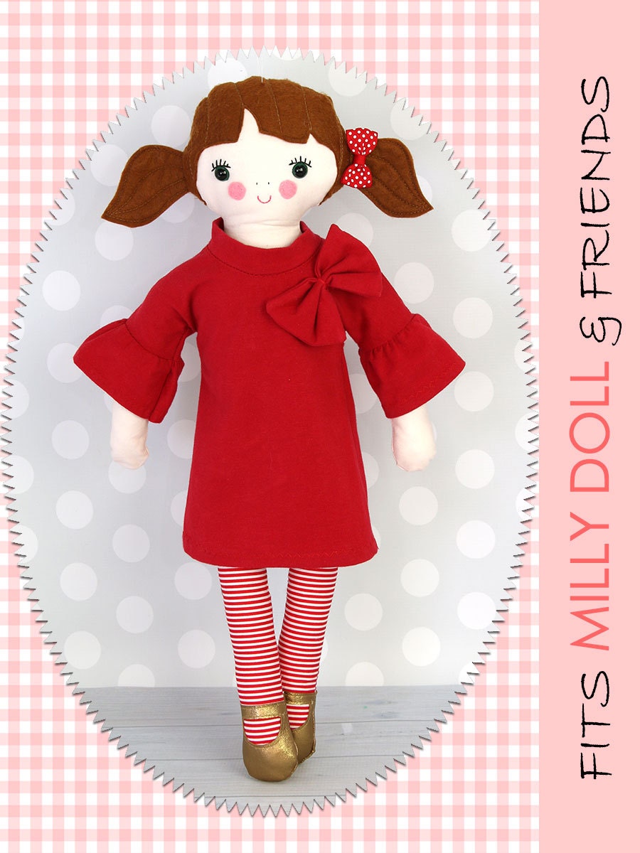 Doll Dress Pattern Doll Clothes Patterns Doll Clothing Etsy