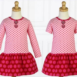 Girls Dress Pattern PDF, T-shirt Dress Pattern, Knit Dress Pattern, Teen Tween Sewing Pattern, Stretch Sewing Pattern, ANTHEA TWEEN