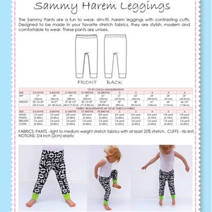 Leggings Pattern Harem Pants Pattern Harem Leggings Pattern - Etsy