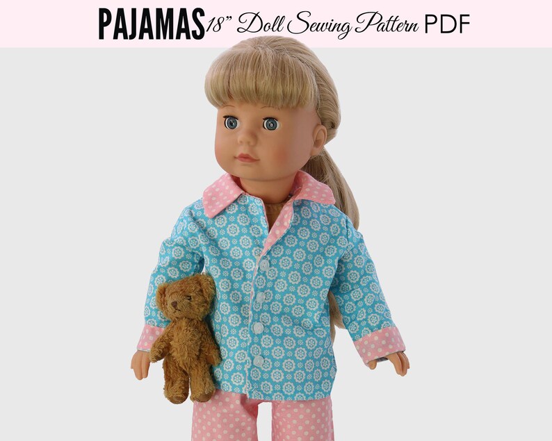 doll pjama sewing pattern