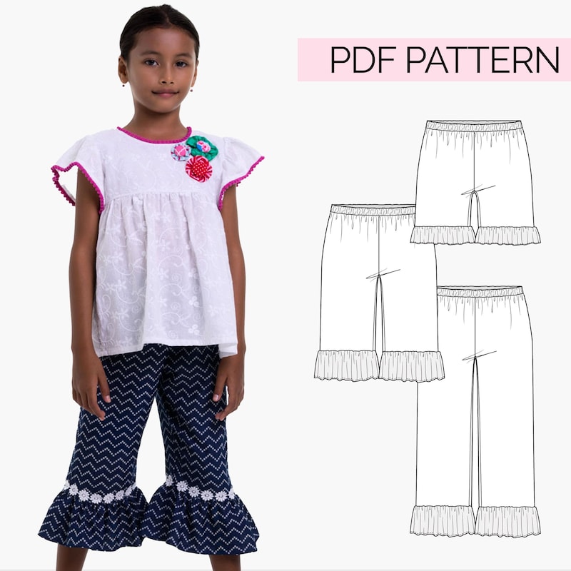 Ruffle Pants - Etsy