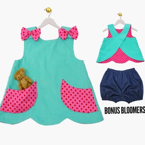 Girls sewing pattern PDF, Childrens Sewing Pattern PDF, Easy Sewing Pattern, Vintage Pattern, Top Pattern, Shorts Pattern, SCANLAN