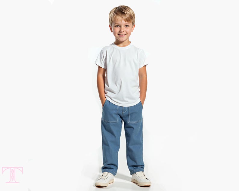 Pants Pattern, Boys Sewing Pattern pdf, Boys Pants Pattern, Pants Sewing Pattern, PDF Sewing Pattern, NATHAN PANTS image 3