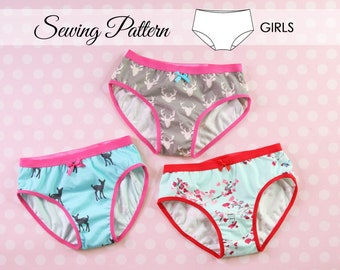 Girls Underwear Patterns, Girls Knickes Pattern, Underpants Pattern,  Briefs Patterns, Sewing Pattern  PDF, GIRLS UNDERPANTS (S511-L)