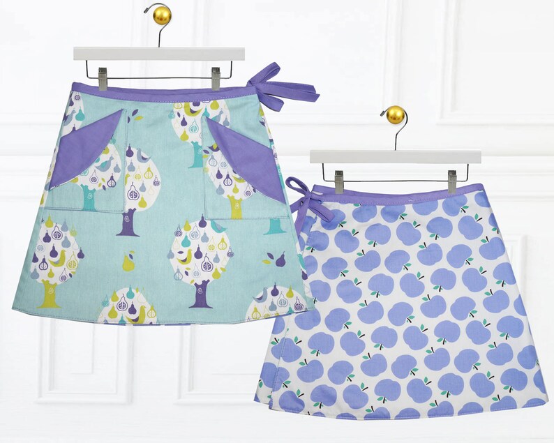 Girls Skirt Pattern, Pdf sewing pattern, girls sewing pattern pdf, childrens sewing pattern, wrap skirt pattern, Skirt Pattern MADISON image 2
