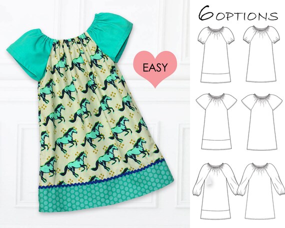 easy girl dresses to sew for beginners