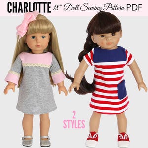 18 inch doll dress sewing pattern