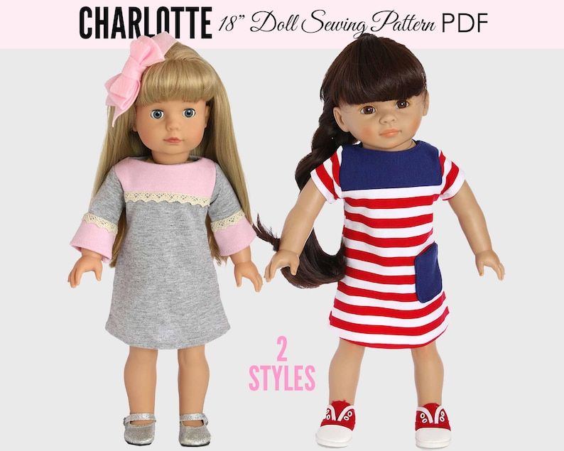 18 inch doll dress sewing pattern