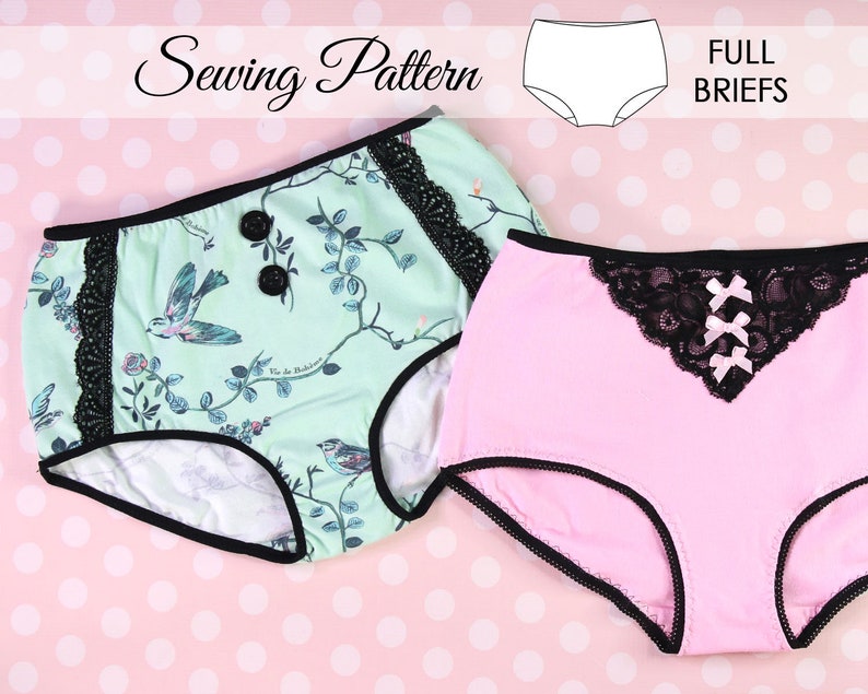 Underwear Pattern Women High Waist Panties Pattern Etsy