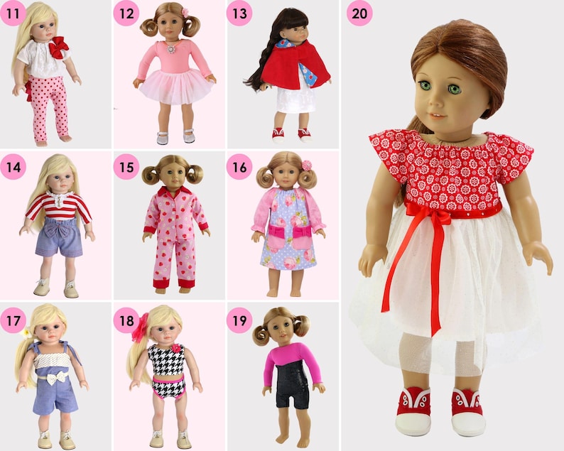 doll clothes sewing patterns