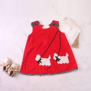 Baby Dress Pattern PDF, Baby Sewing Pattern, Baby Girls Dress Pattern, Toddler Dress Pattern, SCOTTIE (BT06-L)