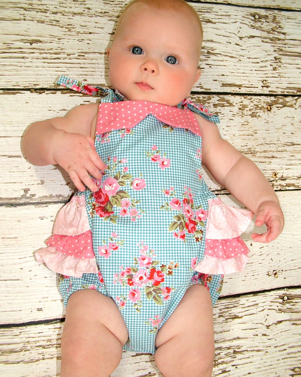 Baby sewing pattern for romper sunsuit PDF Sewing pattern for Etsy