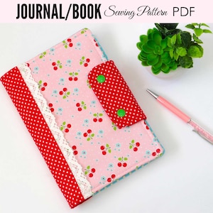 Journal Cover Sewing Pattern | Diary Cover Sewing Pattern | Notebook Cover Pattern | Composition Book Cover Pattern | Gift Sewing Pattern