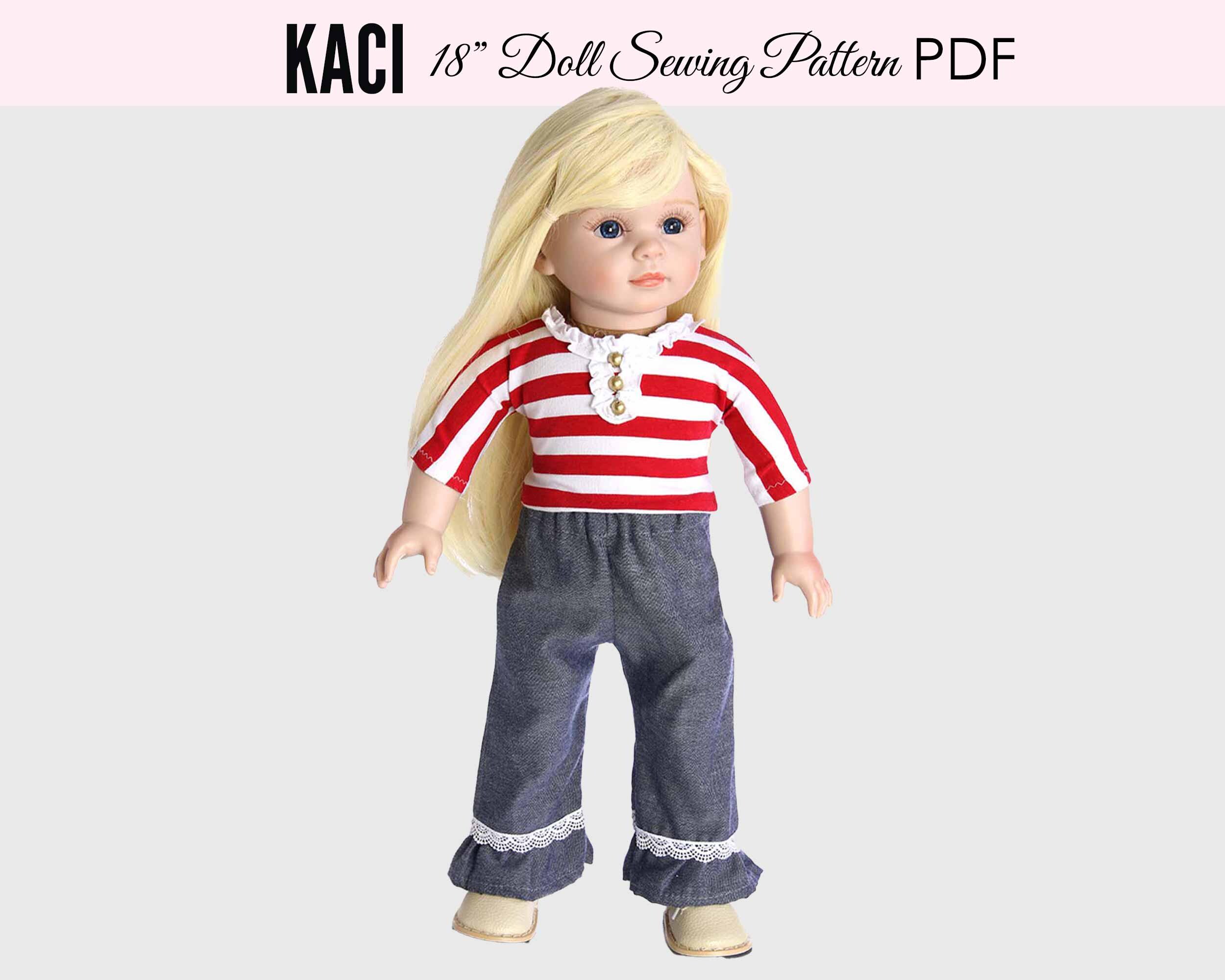 18 Inch Doll Patterns, 18 Inch Doll Clothes Patterns, Doll Pants ...