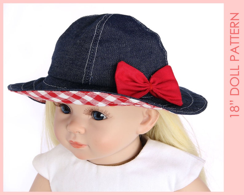 Doll Hat Pattern 18 Inch Doll Patterns 18 Inch Doll Clothes Etsy