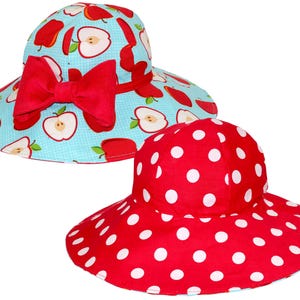 Patrón de costura de sombrero, Patrón de costura para niñas en PDF, Patrón de costura para niños, Patrón de sombrero para niñas, Patrón de sombrero para bebé, Patrón de sombrero para mujer, SOMBRERO PARA EL SOL imagen 4